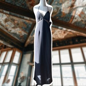 NWT Black Strappy Formal Maxi Dress by Aidan